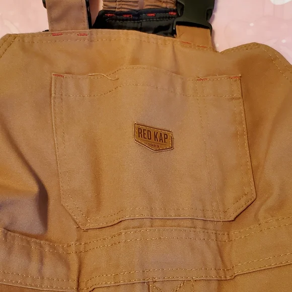 Men's Insulated Blended Duck Bib Overall Size Small Red Kap - Picture 11 of 16